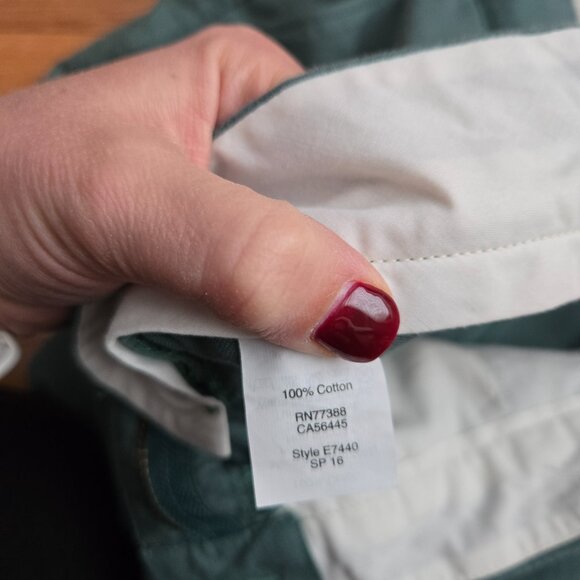 Mens J Crew Factory Green/Blue Sutton Chinos Size 32x30 - Picture 4 of 7